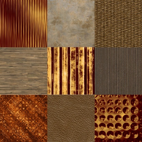 Gold-brown collage